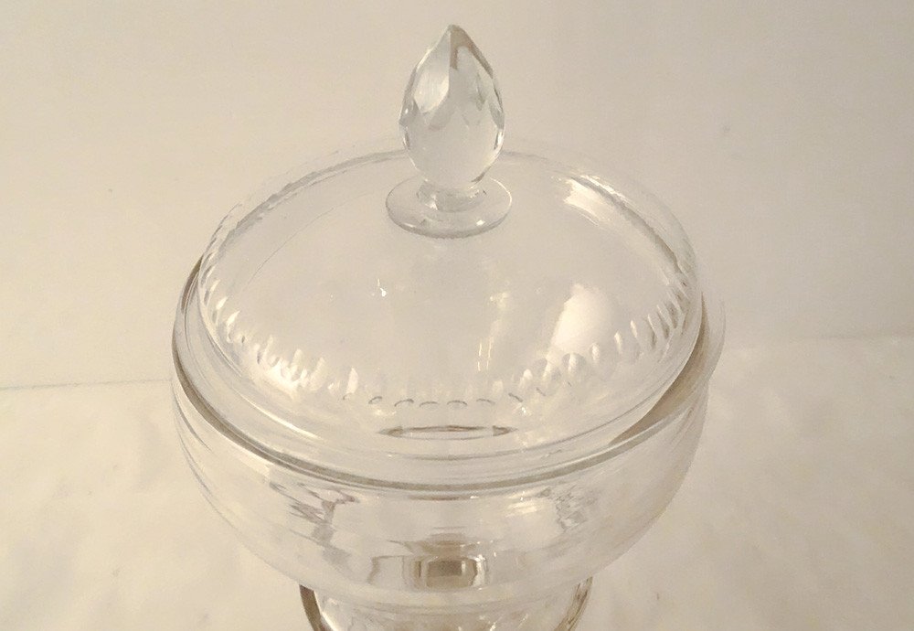 Large Baccarat Crystal Bonbonniere Bowl Nineteenth Century-photo-2