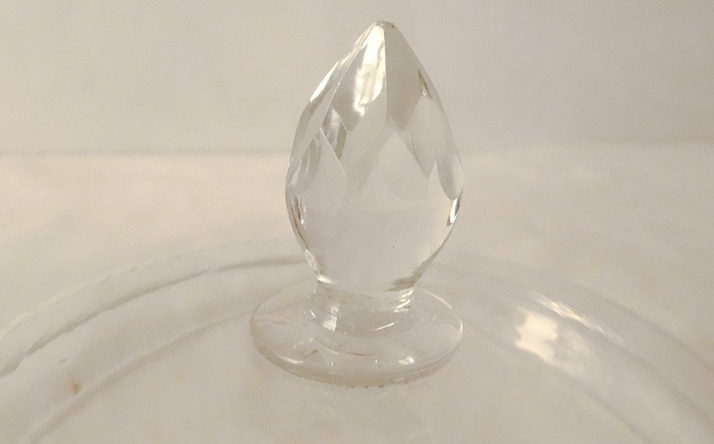 Large Baccarat Crystal Bonbonniere Bowl Nineteenth Century-photo-3