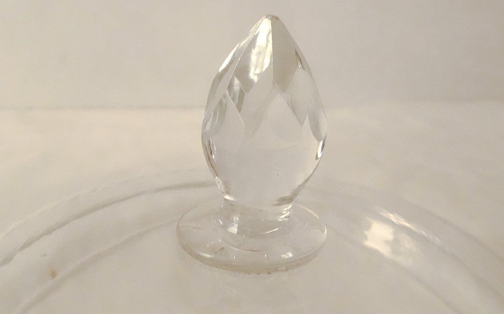 Grand Drageoir Coupe Bonbonnière Cristal Baccarat XIXème Siècle-photo-3