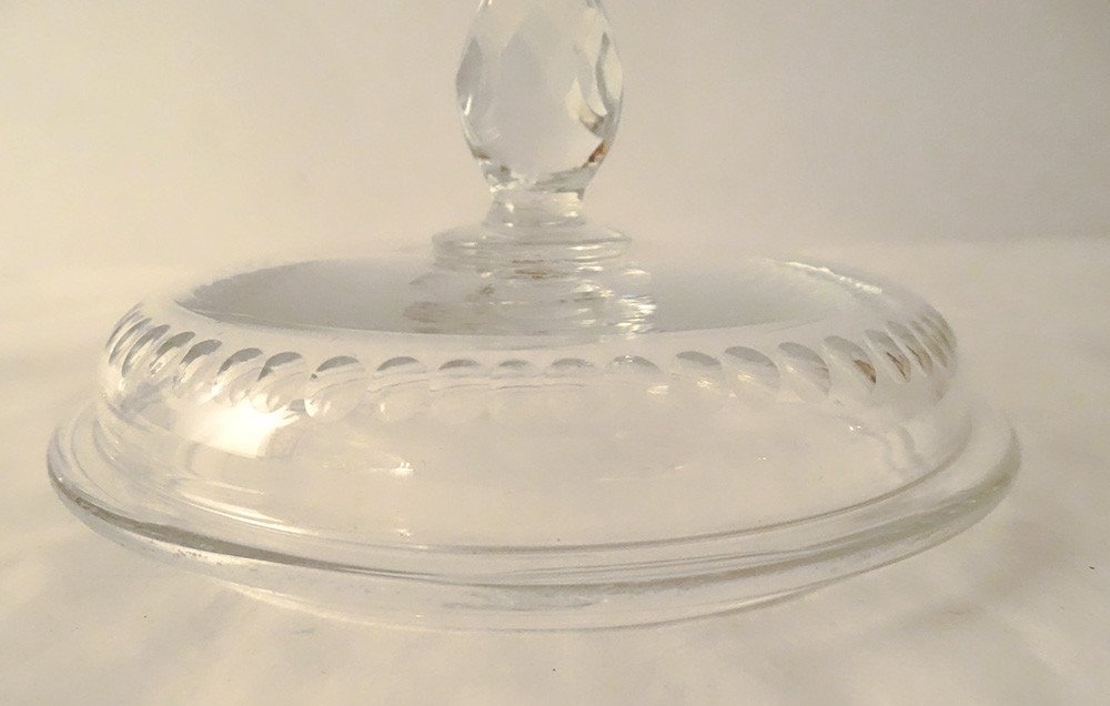 Grand Drageoir Coupe Bonbonnière Cristal Baccarat XIXème Siècle-photo-4