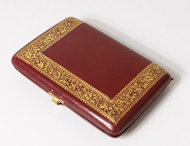 Ball Book Red Leather Golden Iron XIXth Century