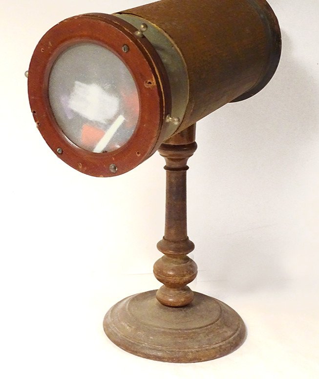 Large English Kaleidoscope Wood Turned Th. Bloch Strasbourg XIXth Century