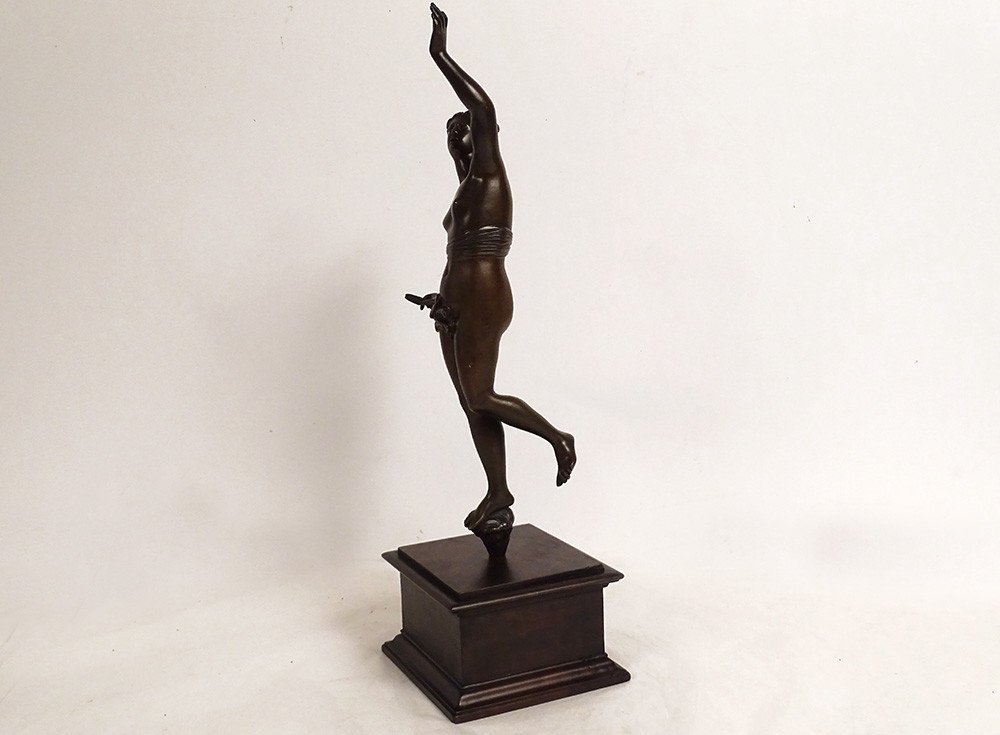 Sculpture Bronze Statuette Goddess Aphrodite Venus Naked Naiad Eighteenth Century-photo-2