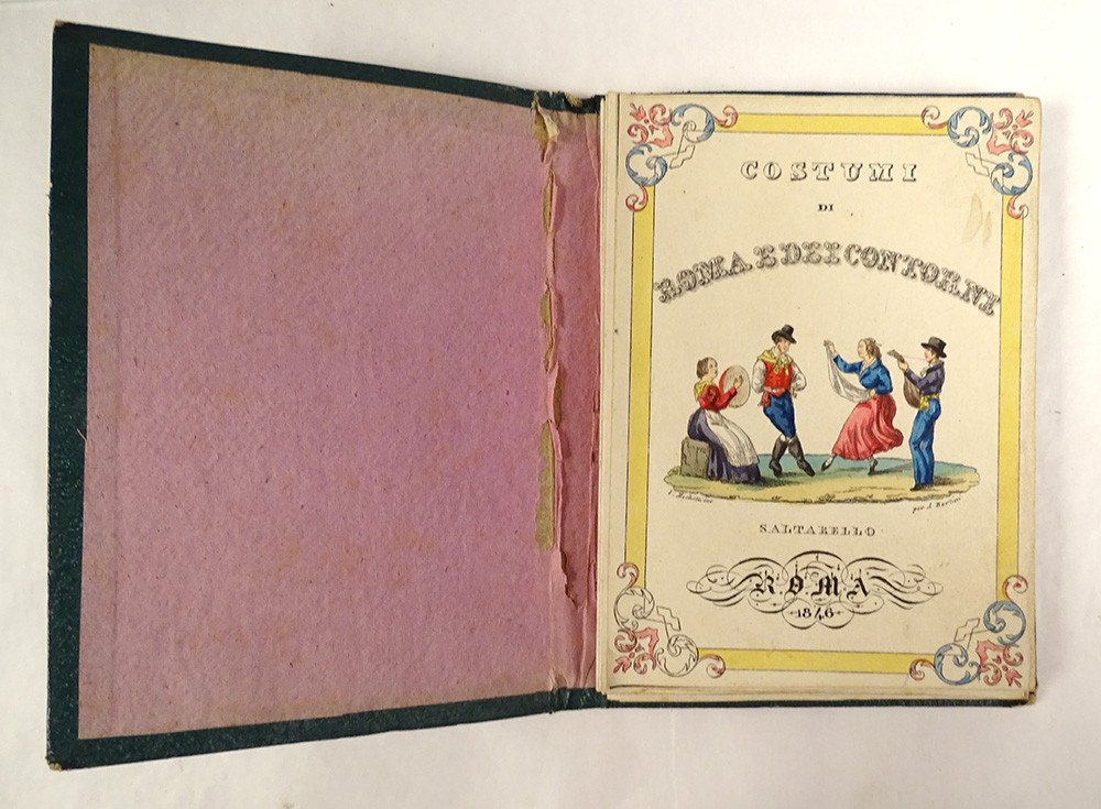 Recueil 30 Gravures Costumi Di Roma E Dei Contorni Costumes Rome 1846 XIXè