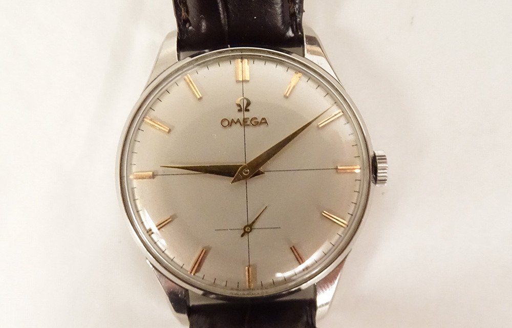 Montre Vintage Omega Modèle 30t2 Jumbo 37mm Acier Bracelet Cuir Suisse XXè-photo-3