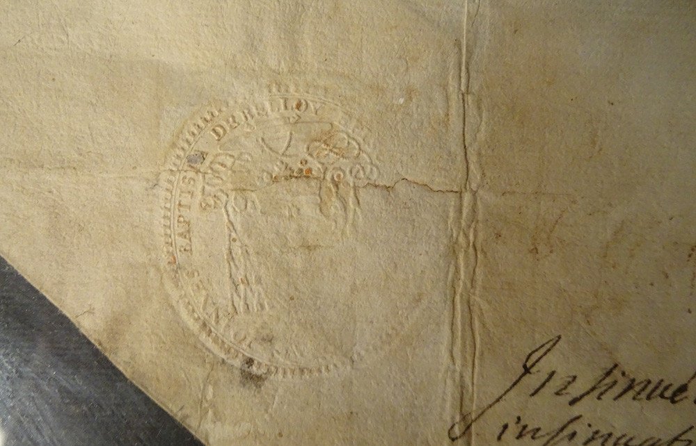 Lettre Autorisation Mariage évêché Marseille Jean-baptiste Belloy 1769 18è-photo-4