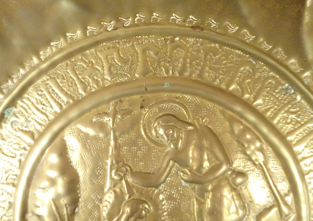 Dish Quest Offerings Brass Baptism Jesus Jordan Germany Nuremberg 17th-photo-2