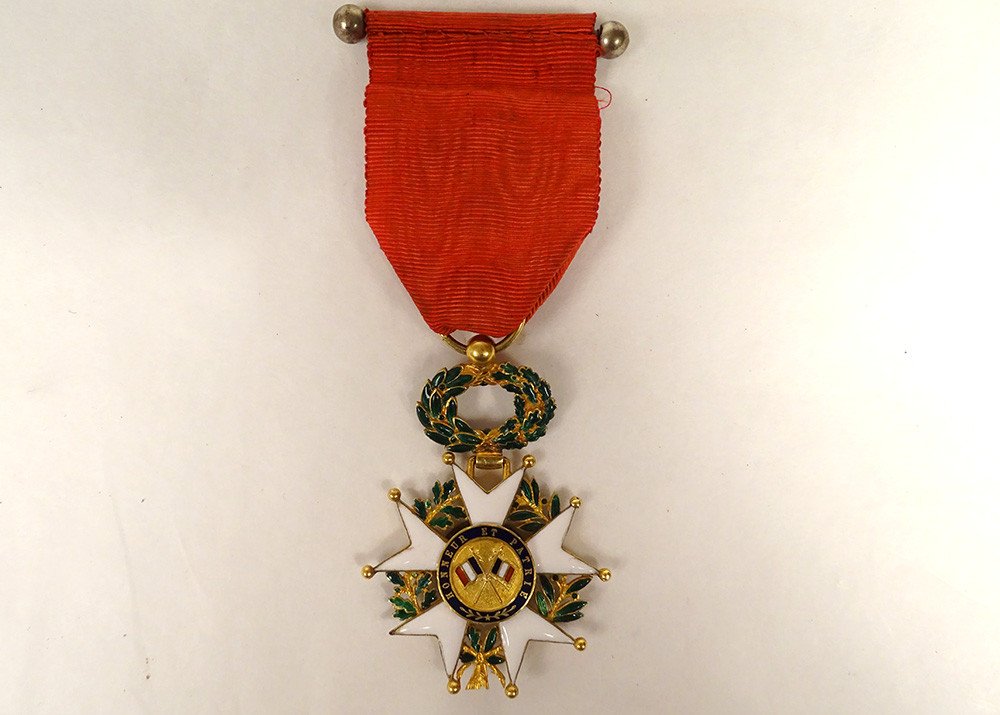 Médaille Légion d'Honneur Or Massif émaux République 1870 Honneur Patrie-photo-4