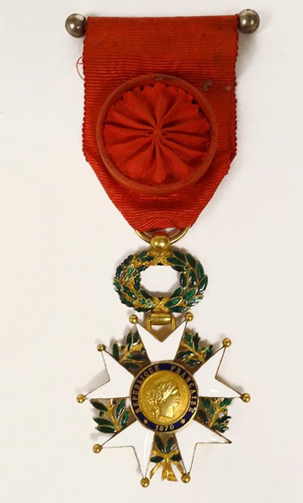 Médaille Légion d'Honneur Or Massif émaux République 1870 Honneur Patrie