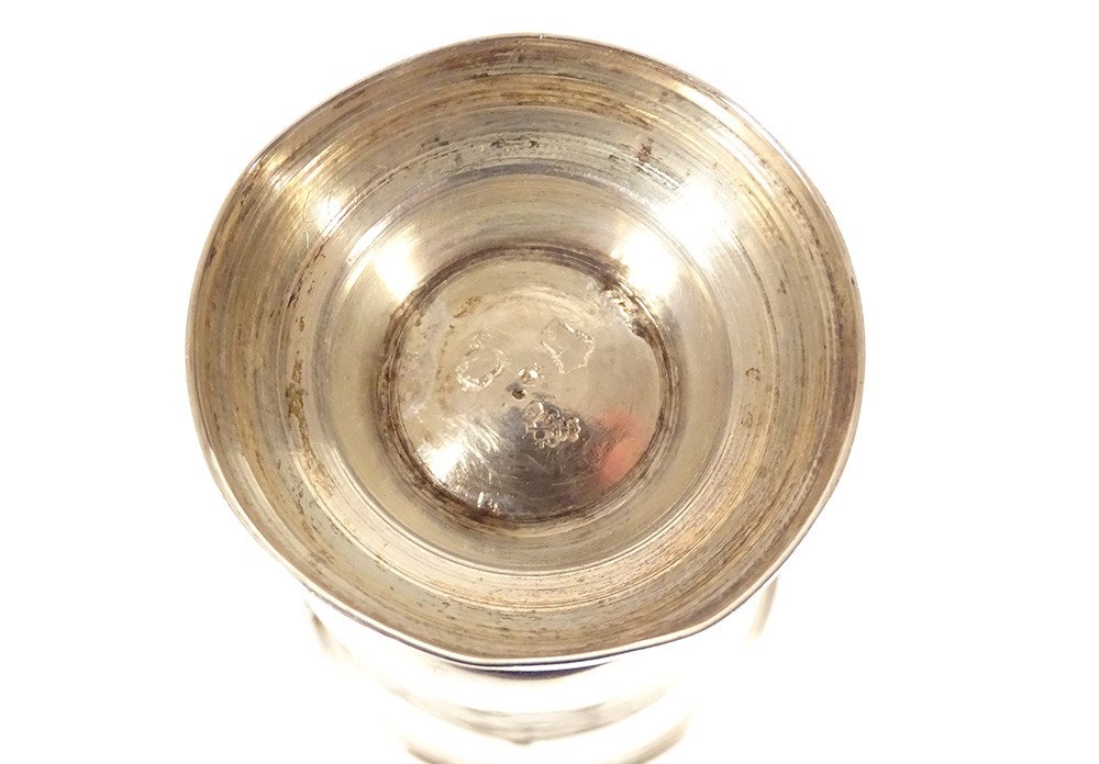Timbale piedouche argent Fermiers Généraux orfèvre Fontaine 91,55gr XVIIIè-photo-4
