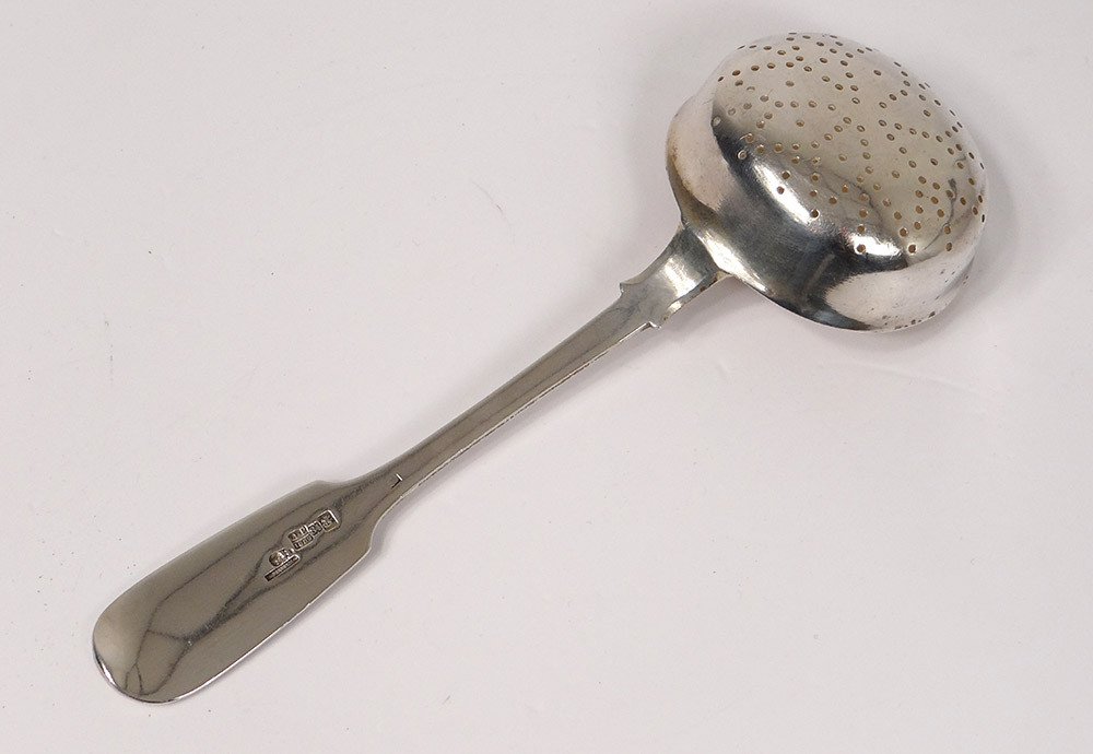 Cuillère à Saupoudrer Argent Massif Russe Moscou Pavel Ovchinnikov 64gr 19è-photo-2