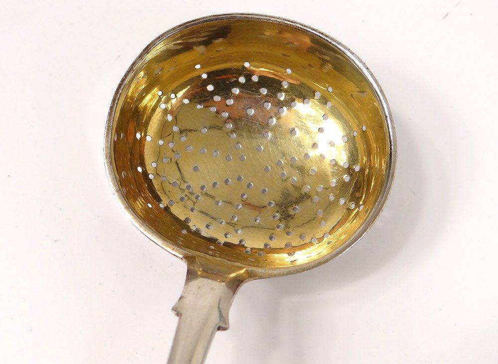 Cuillère à Saupoudrer Argent Massif Russe Moscou Pavel Ovchinnikov 64gr 19è-photo-3