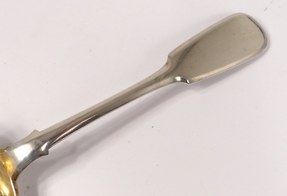 Cuillère à Saupoudrer Argent Massif Russe Moscou Pavel Ovchinnikov 64gr 19è-photo-1