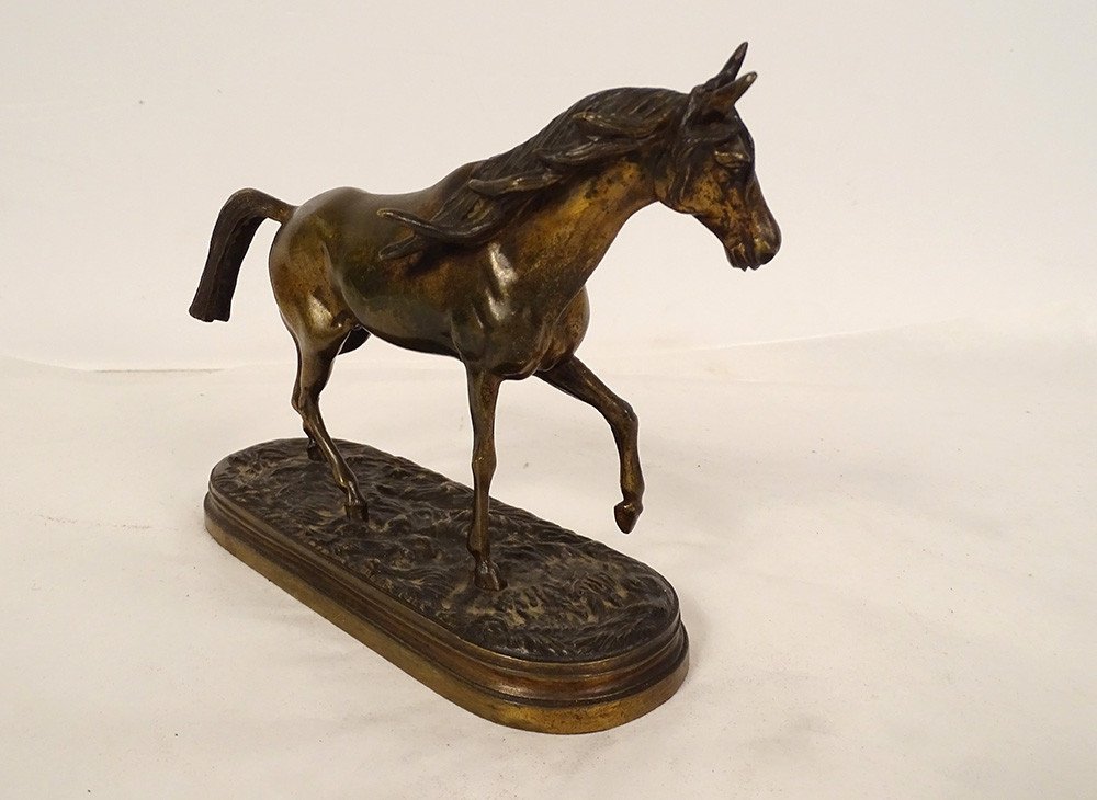 Bronze Sculpture Equestrian Statue Animal Horse 19th Century-photo-4