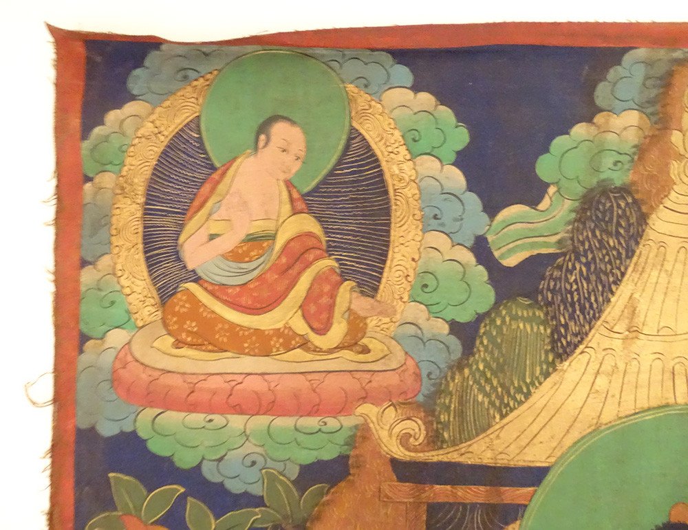 Thangka Tibetan Buddhist Painting Gautama Buddha Shakyamuni Tibet 20th-photo-4