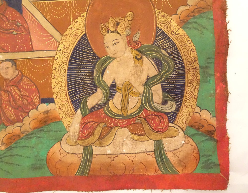Thangka Tibetan Buddhist Painting Gautama Buddha Shakyamuni Tibet 20th-photo-6