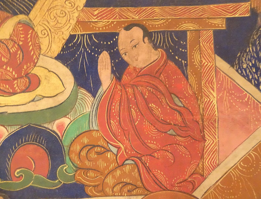 Thangka Tibetan Buddhist Painting Gautama Buddha Shakyamuni Tibet 20th-photo-7