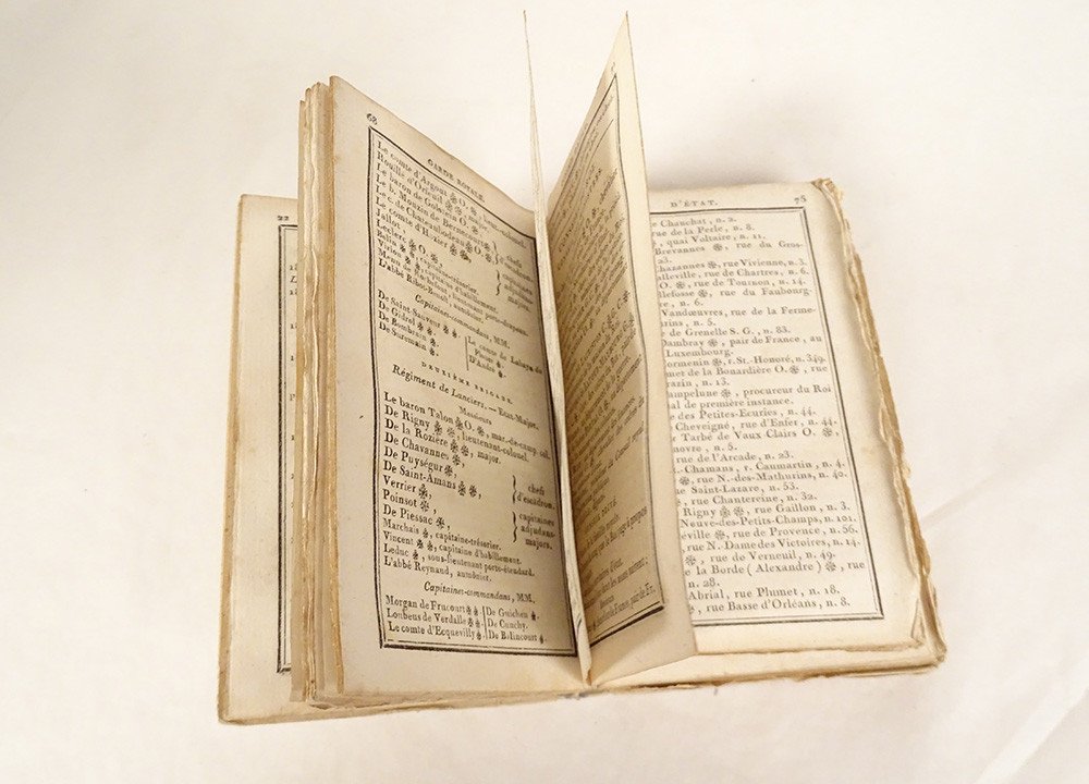 Almanach de La Cour Ville Départements Année 1821 Paris Janet Cotelle XIXè-photo-3