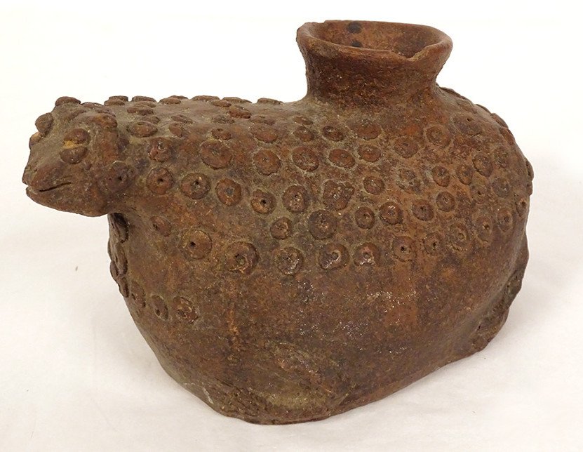 Vase Zoomorphe Précolombien Terre Cuite Pérou Bolivie Inca Mésoamérique