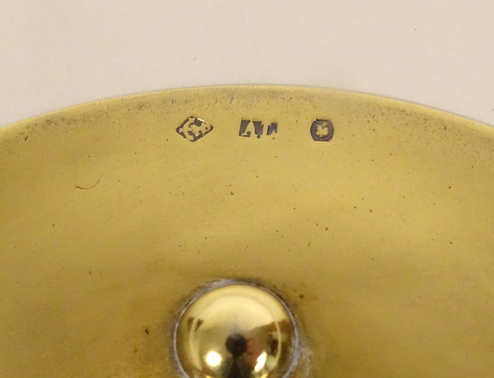 Patène De Calice Argent Vermeillé étranger Autriche-hongrie 91gr XIXème-photo-4