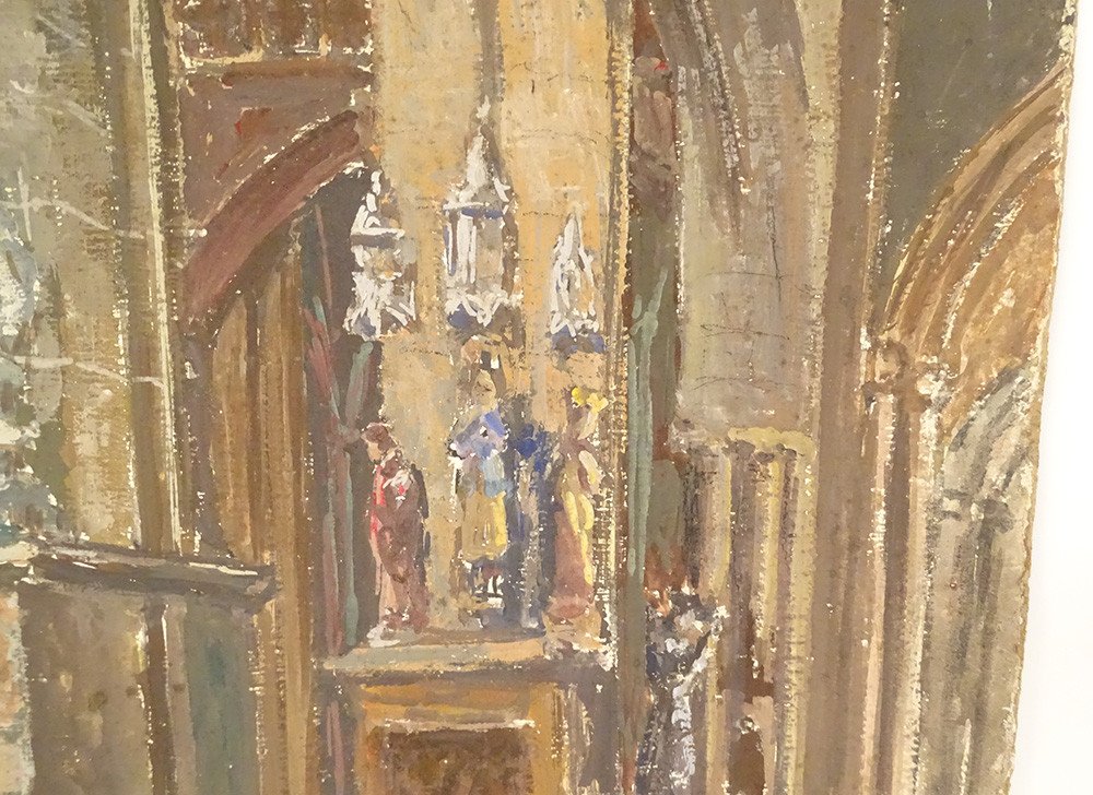 Hsc Robert Leparmentier Interior Basilica Nd Bon Secours Guingamp 20th-photo-4