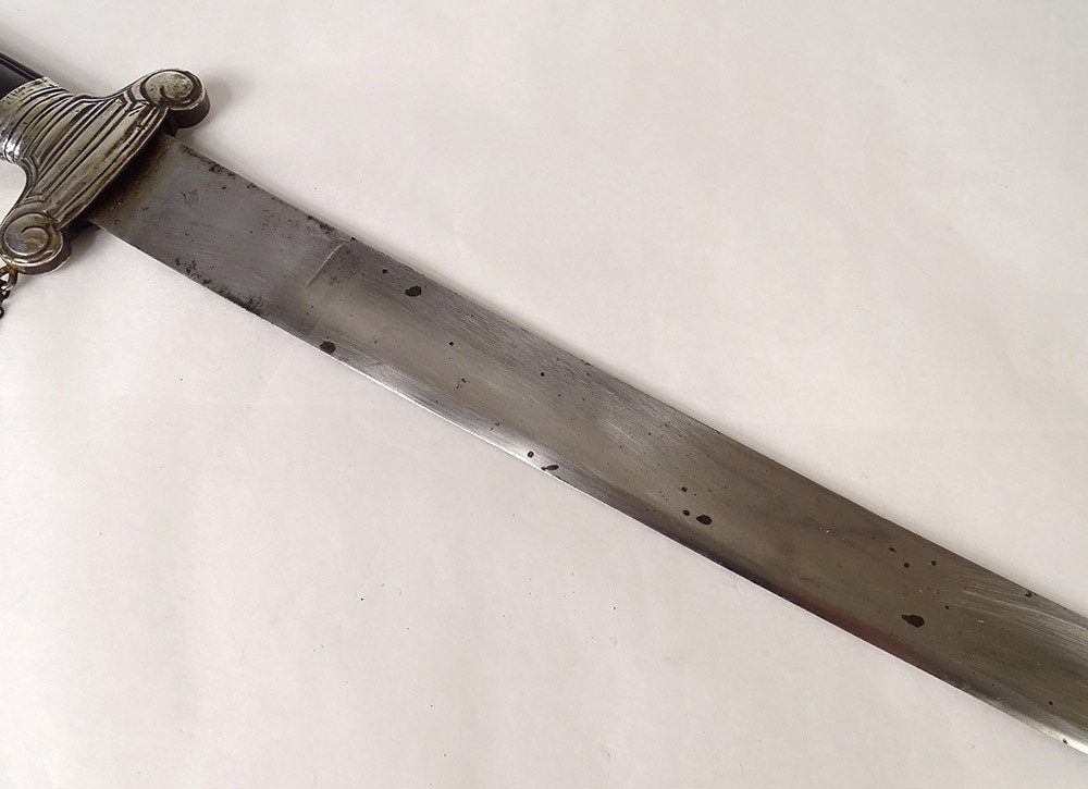 Dague de Chasse ébène Argent Massif Instruments Musique Coupe Fin XVIIIème-photo-5