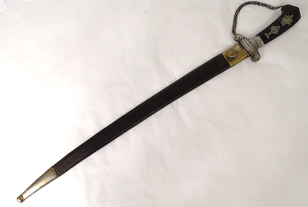 Dague de Chasse ébène Argent Massif Instruments Musique Coupe Fin XVIIIème-photo-8
