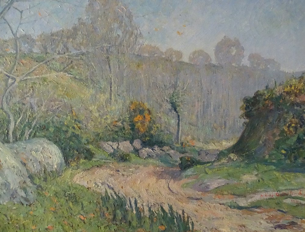 HST Anders Osterlind Paysage Vallée Traouïero Trégastel Perros Bretagne XXè-photo-2