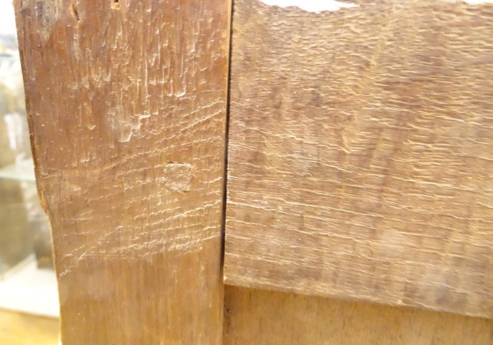 Parisian Carved Molded Oak Commode 18th Century-photo-8