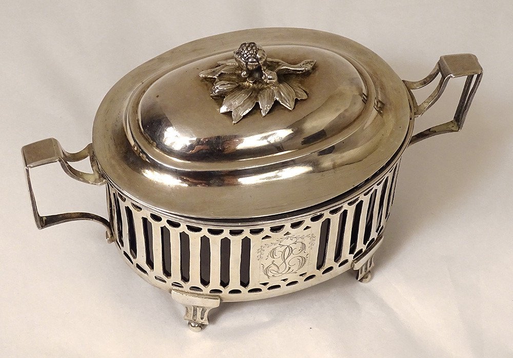 Louis XVI Sugar Bowl Sterling Silver Farmers General Paris Leguay XVIIIth-photo-3
