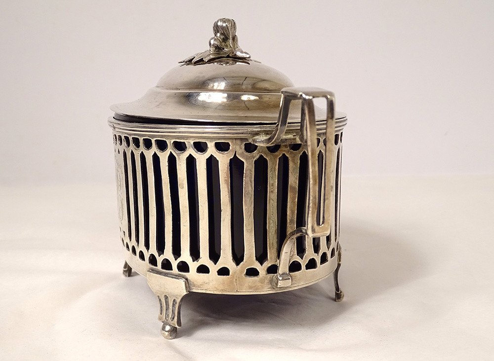 Louis XVI Sugar Bowl Sterling Silver Farmers General Paris Leguay XVIIIth-photo-1
