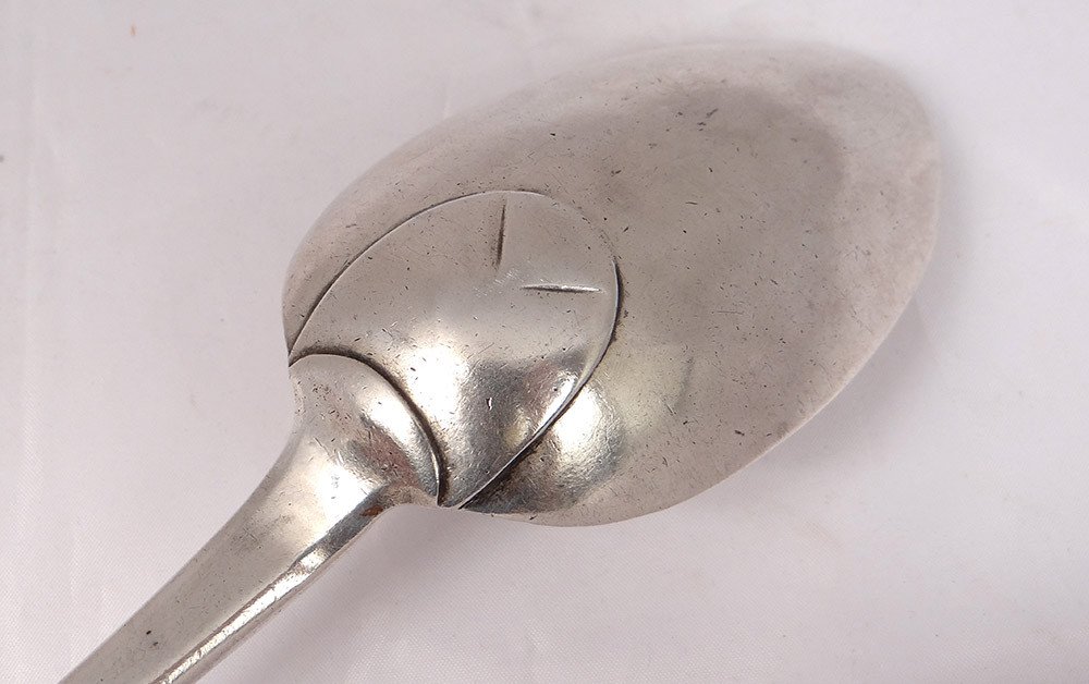 Stew Spoon Sterling Silver Farmers General Bayonne 190gr XVIIIth-photo-4