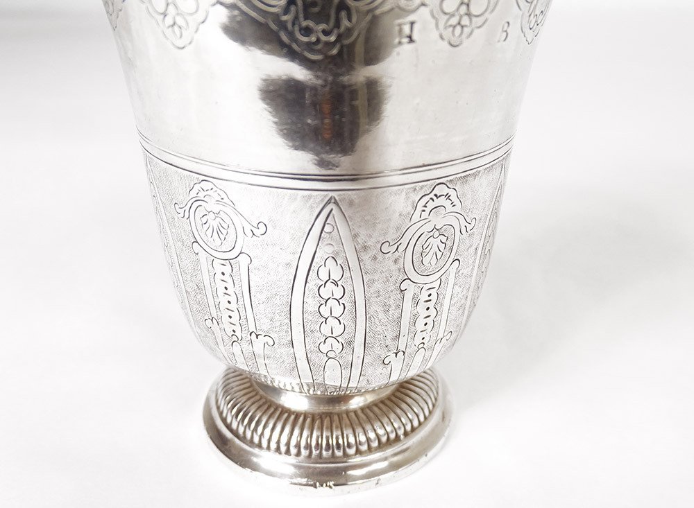 Timpani Pedouche Sterling Silver Farmers General Shells 161gr XVIIIth-photo-1