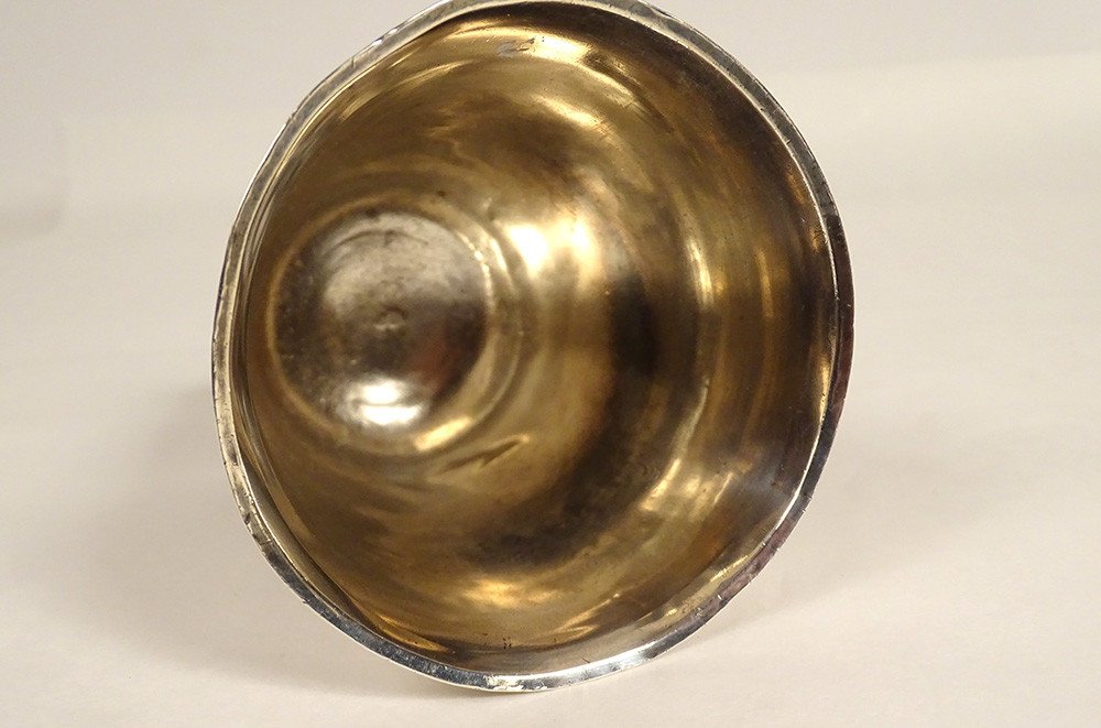 Timbale Piedouche Argent Massif Fermiers Généraux Sainte Menehould XVIIIè-photo-7