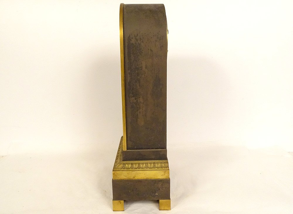Pendulum Borne Restoration Gilt Bronze Bélisaire Baron Gérard Palmette 19th-photo-3