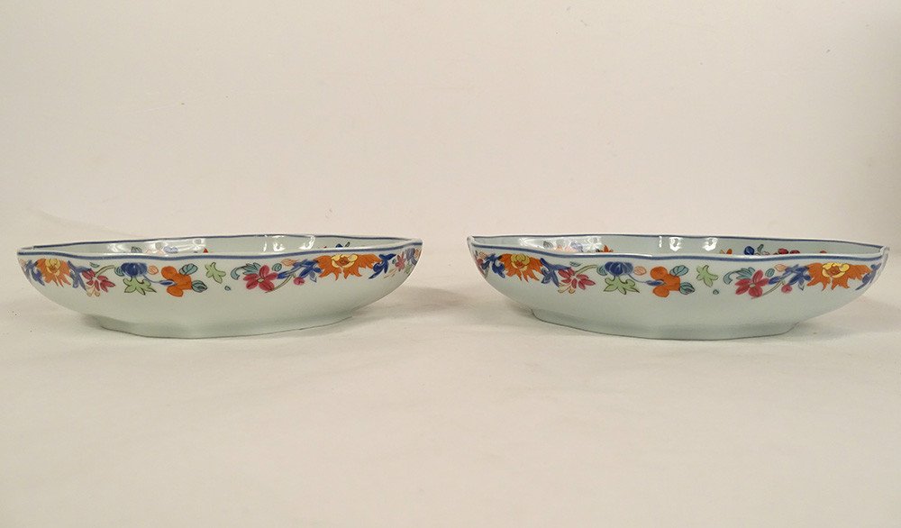 Pair Of Porcelain Bowls Limoges Raynaud Model Puiforcat Kiang She 20th Century-photo-4