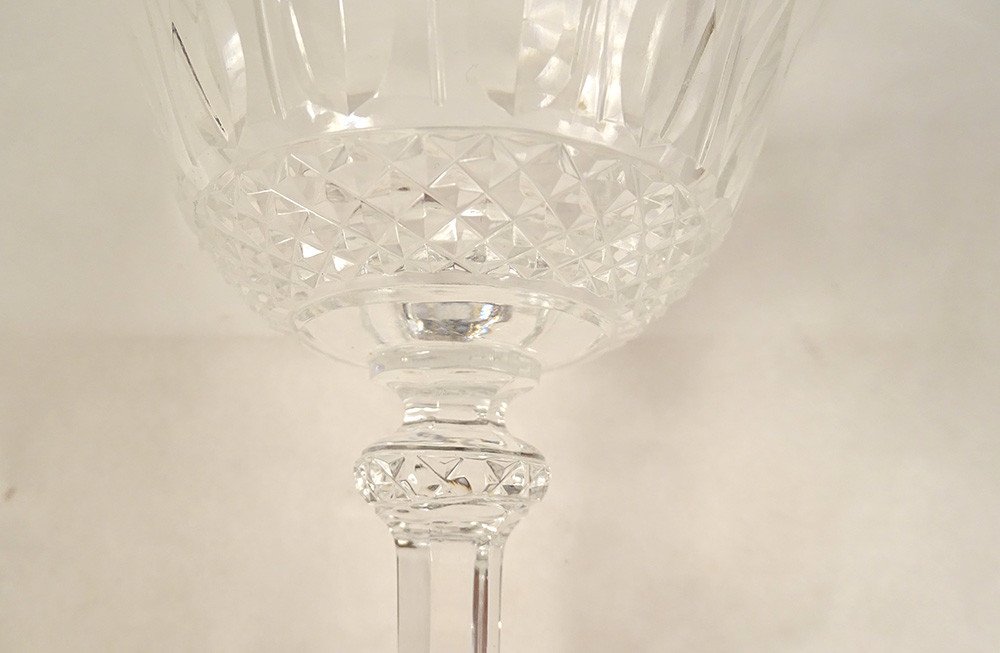11 Coupes à Champagne Cristal Saint-louis Modèle Tommy XXème Siècle-photo-2