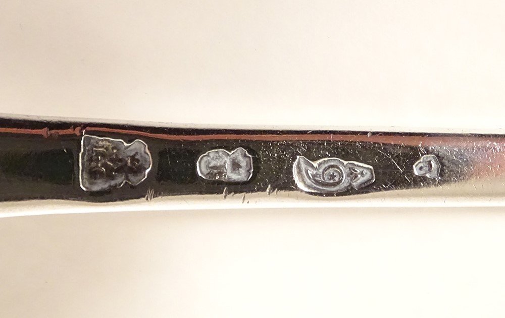 Cuillère Ragoût Argent Fermiers Généraux Rennes Blason Chastel Rouvraye 18è-photo-2
