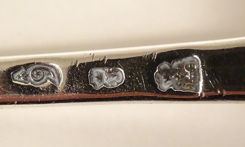 Cuillère Ragoût Argent Fermiers Généraux Rennes Blason Chastel Rouvraye 18è-photo-3