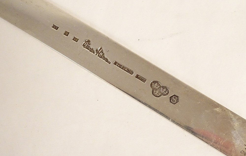Swedish Solid Silver Letter Opener Wiwen Nilsson 20th Century-photo-2