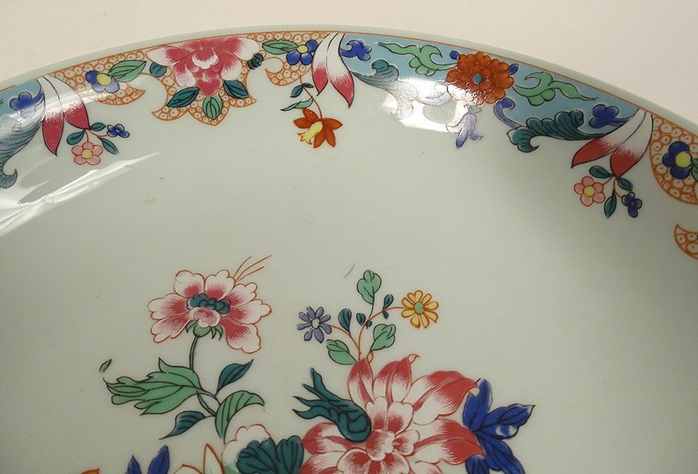Plat Creux Porcelaine Limoges Raynaud Modèle Puiforcat Yung Tching Chine XXè-photo-3
