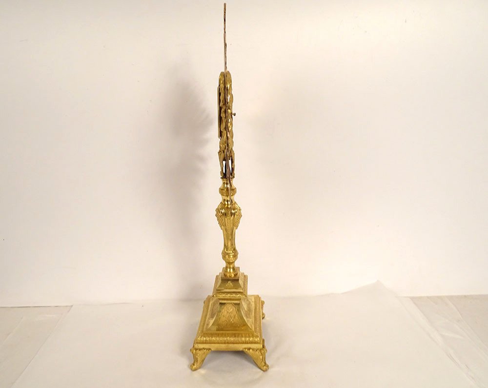 Monstrance Monstrance Gilt Bronze Bunches Grapes Ears Wheat 19th Century-photo-5