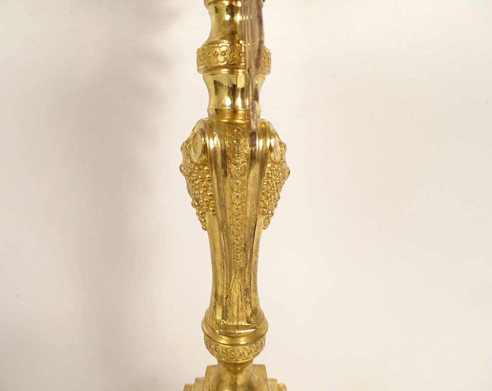 Monstrance Monstrance Gilt Bronze Bunches Grapes Ears Wheat 19th Century-photo-7