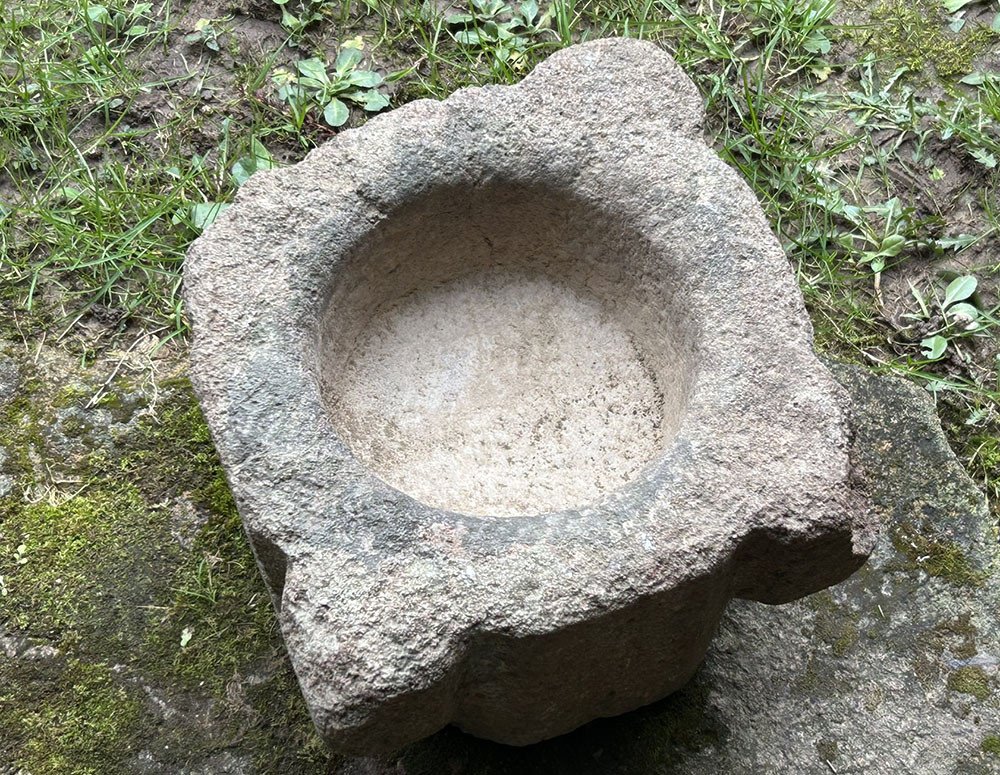 Bénitier Ancien à Oreilles Granit Bretagne XVIIIème Siècle-photo-2