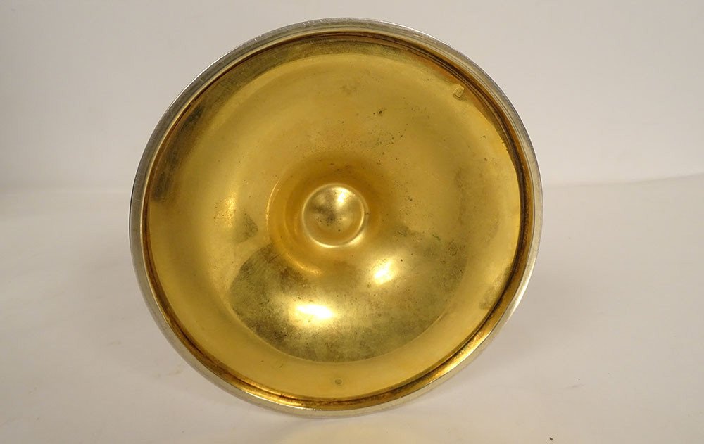 Chalice Paten Agent Vermeil Minerva Henri Nesme Cross Case Pb 409gr 20th Century-photo-7