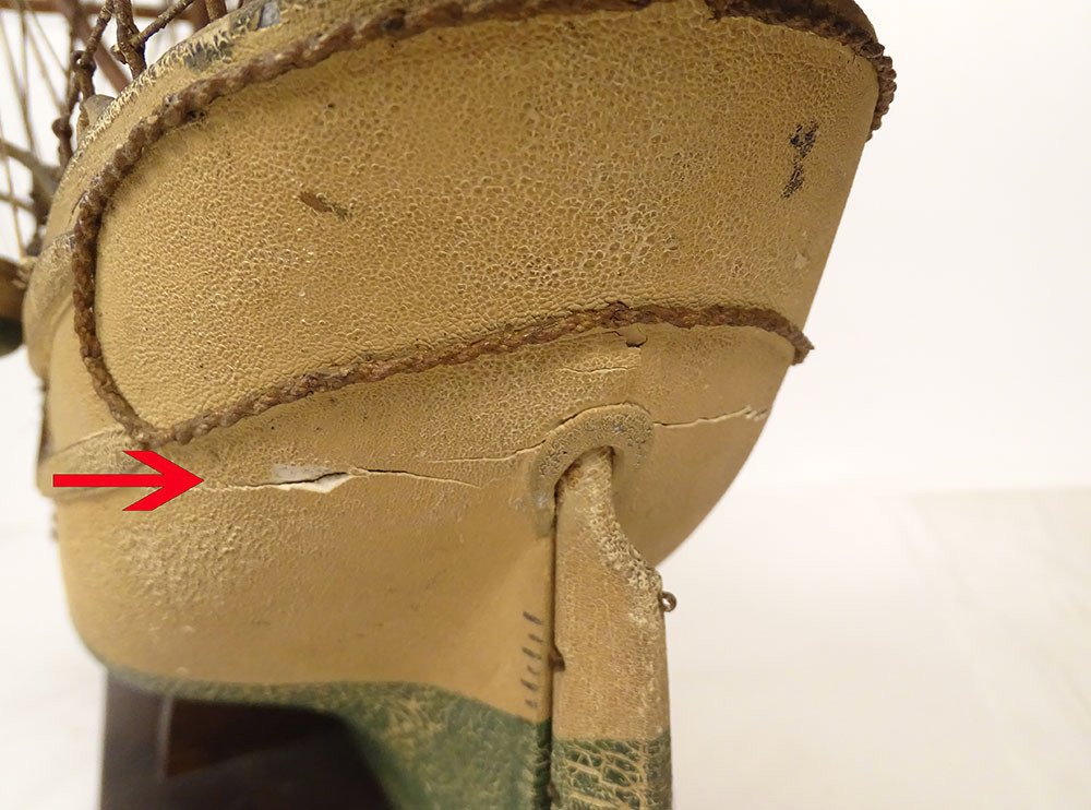 Model Boat Sailing Ship Two-masted Catalan Schooner Pailebot Marco End Of 19th Century-photo-6