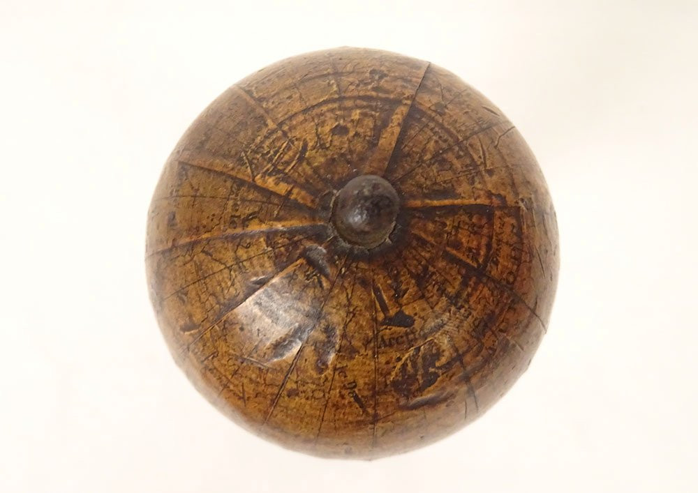 Small Terrestrial Globe World Map J. Lebègue & Cie Paris Napoleon III 19th-photo-6