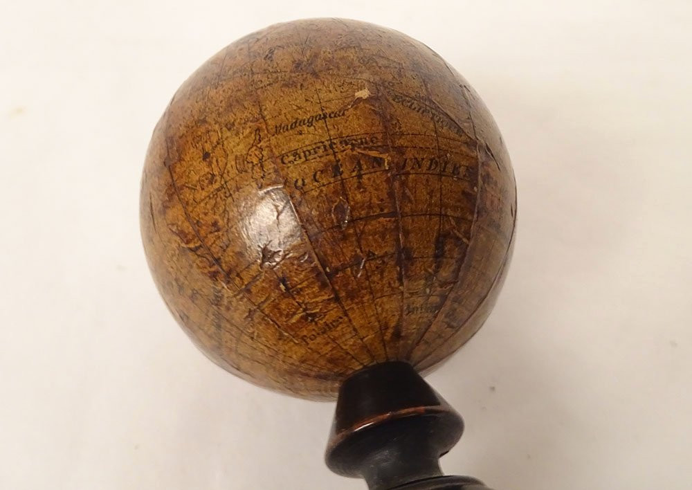 Small Terrestrial Globe World Map J. Lebègue & Cie Paris Napoleon III 19th-photo-7