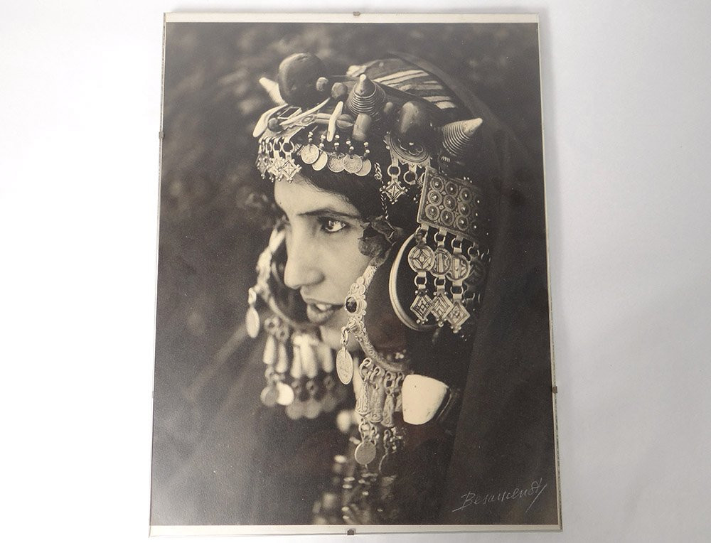 4 photographies Jean Besancenot Afrique Maroc costumes parure enfants XXème-photo-2