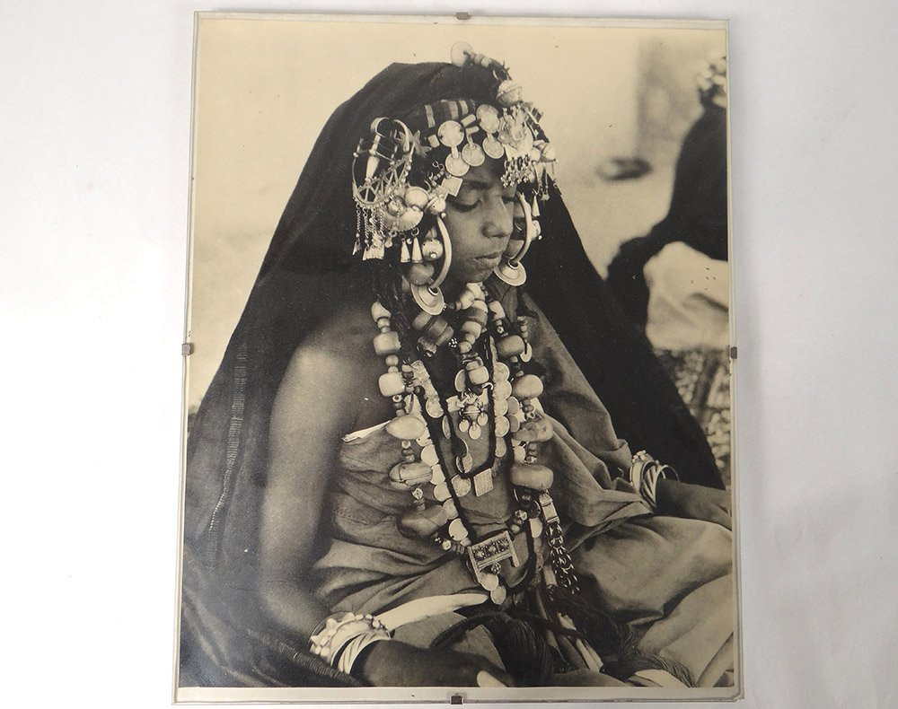 4 photographies Jean Besancenot Afrique Maroc costumes parure enfants XXème-photo-4